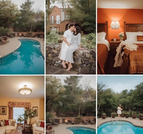 mixed photo of a romantic couple and hotel in knoxville tn