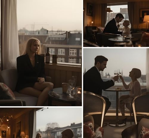  a couple in a romantic hotel in rotterdam
