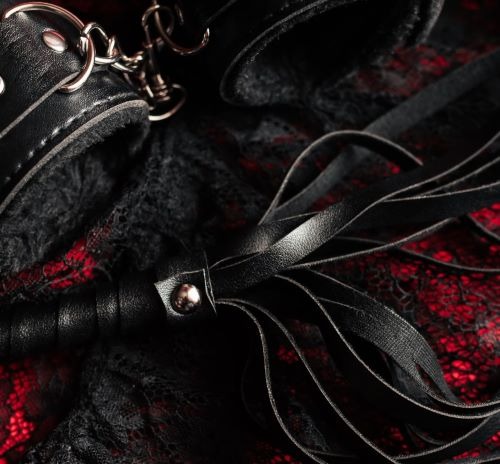 a variety of different types of black sex toys