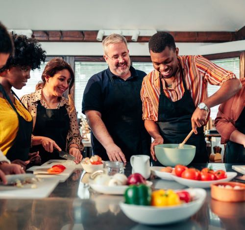 PEOPLE COOKING 
