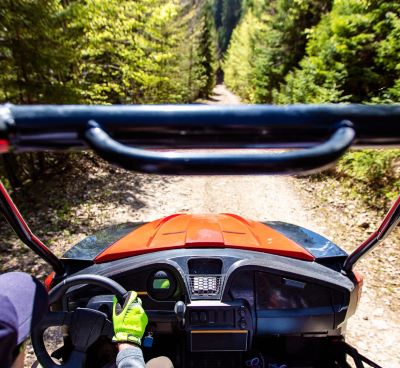 utv car on a dirt road