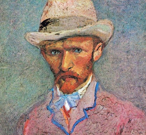 van gogh -a painting of a man with a hat and a hat