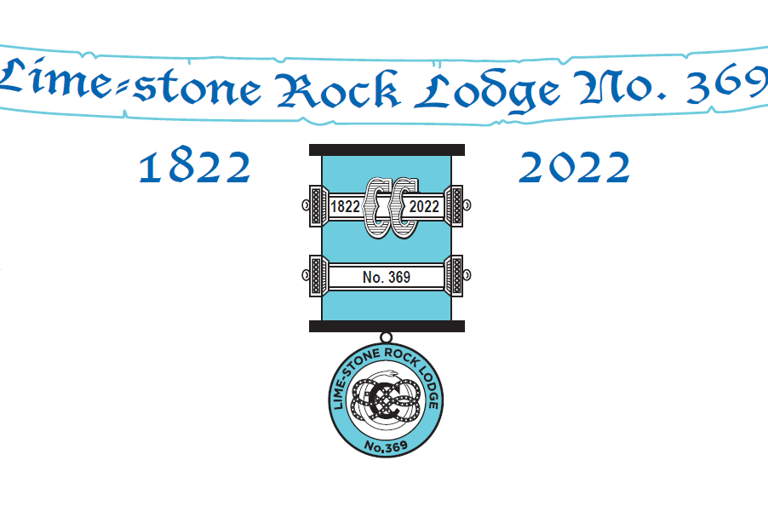 Limestone Rock Masonic Lodge Bicentenary banner