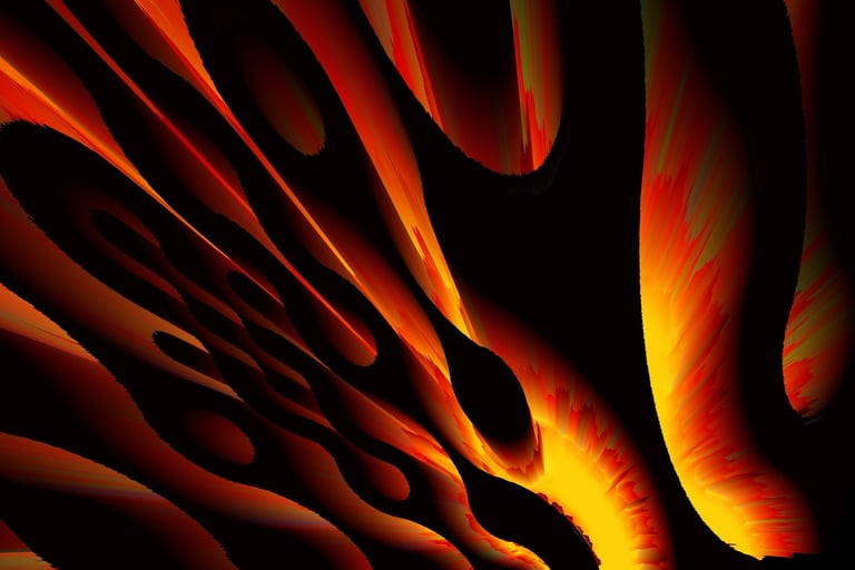 the firey flames of the enemy