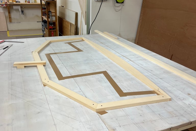 Transom assembly, DriftingDonkey, Class Globe 5.80, Hull # 208