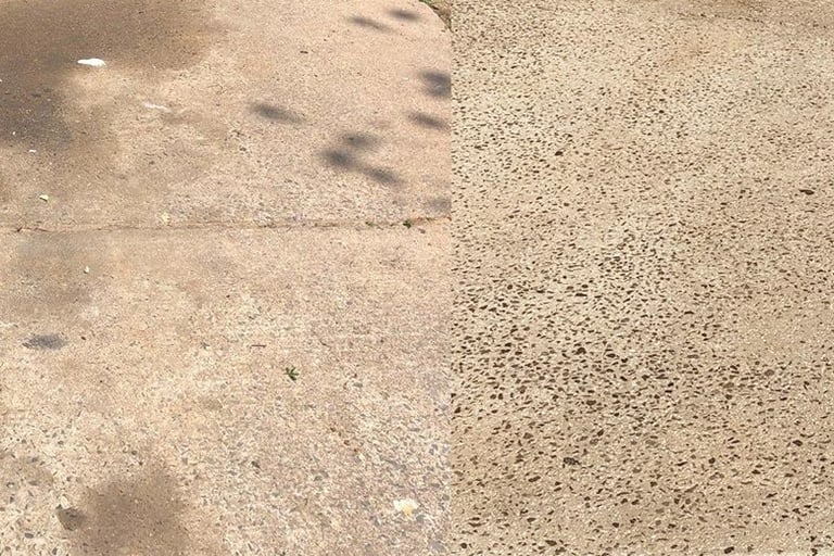 residential oil stain removal psi power washing