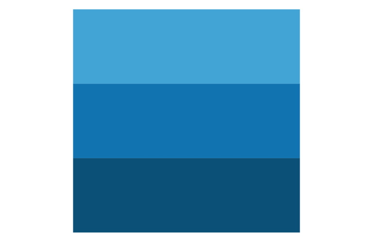 Three tone blue ombre representing Asheville Locksmith brand