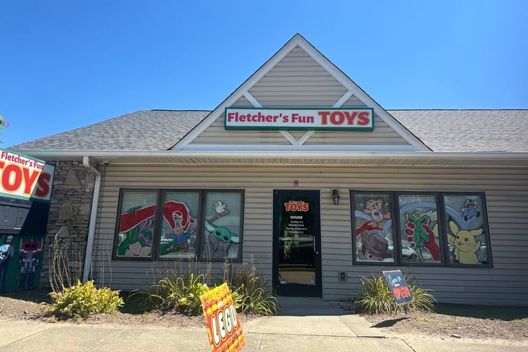 Fletcher's Fun Toys store representing commercial locksmith in Fletcher including master key systems, rekeying, & smart locks