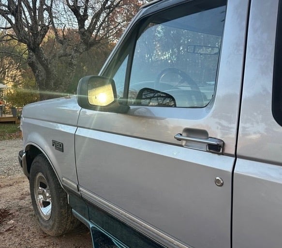 Silver F-150 parked in a driveway in Weaverville, North Carolina