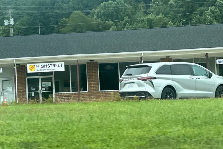 Highstreet Guidelight Insurance in Burnsville, NC representing car key replacement and ignition repair locksmith services 