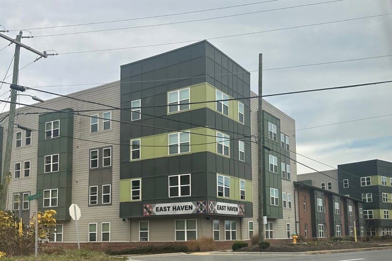 Commercial buildings in Swannanoa, NC representing local business locksmith services