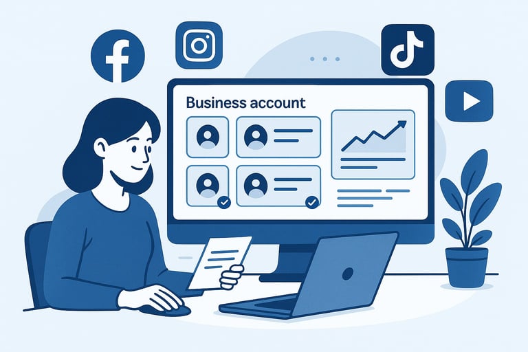 Presencia digital optimizada en redes sociales para mejorar visibilidad de marca