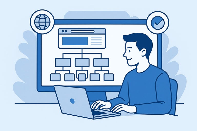 Estructura web optimizada para usabilidad y posicionamiento en buscadores