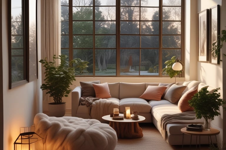Bright living room with modern inventory