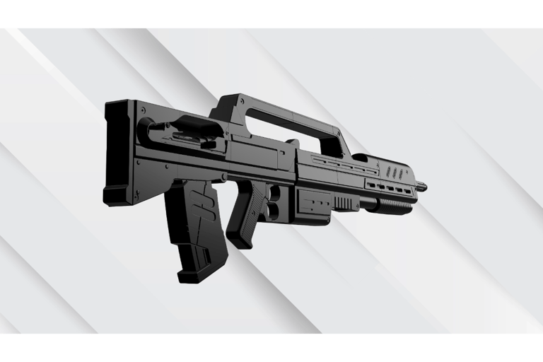 Full-scale Morita Rifle replica from Starship Troopers, 3D printed