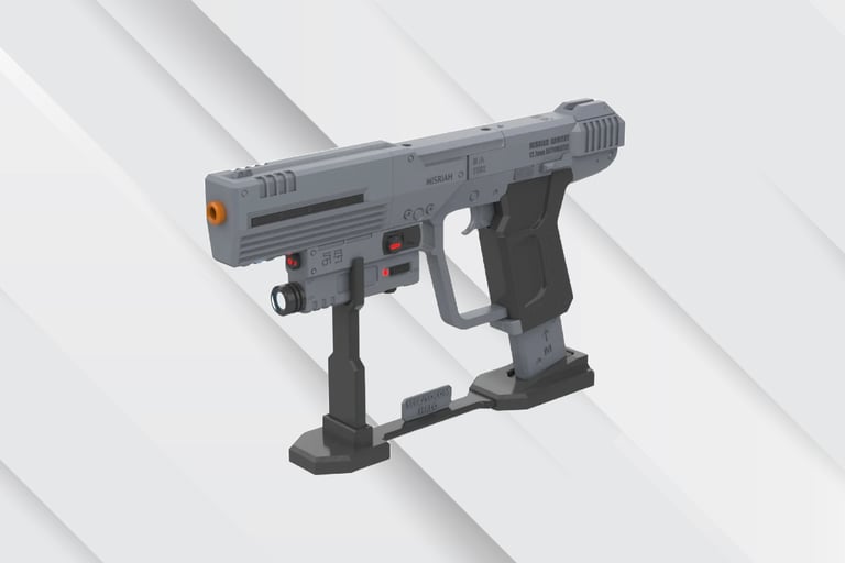 Halo SOCOM M6C silenced pistol replica, 3D printed ODST version
