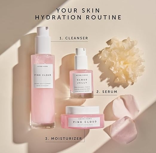 a bottle of skin care products with a tremella on the side