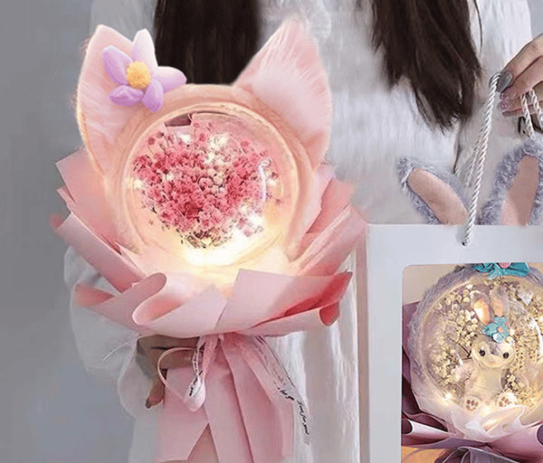 Balloon & Rose Bouquet Combination
