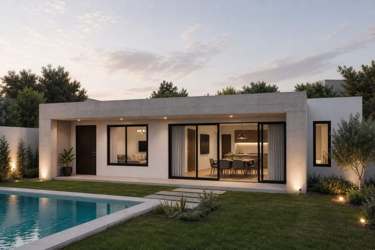 Casa prefabricada de hormigón