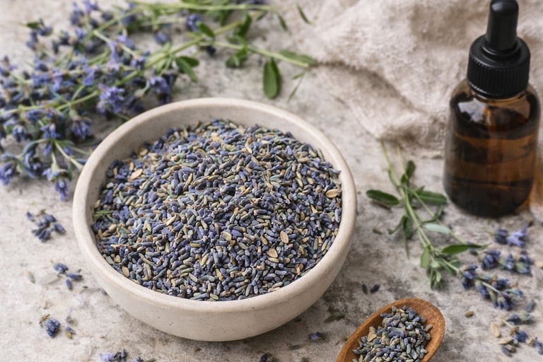 Lavender herbs traditionally used for relaxation and stress support