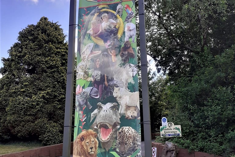 Sign outside Wildlife park