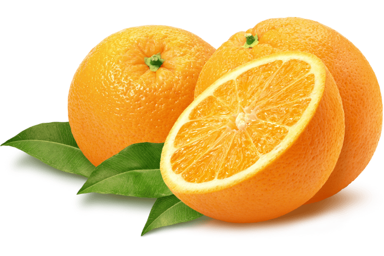 Duas laranjas sobre uma mesa, simbolizando frutos essenciais e abundância.