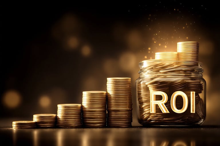 ROI (Retorno Sobre o Investimento) é uma métrica financeira que mede a eficiência de um investimento