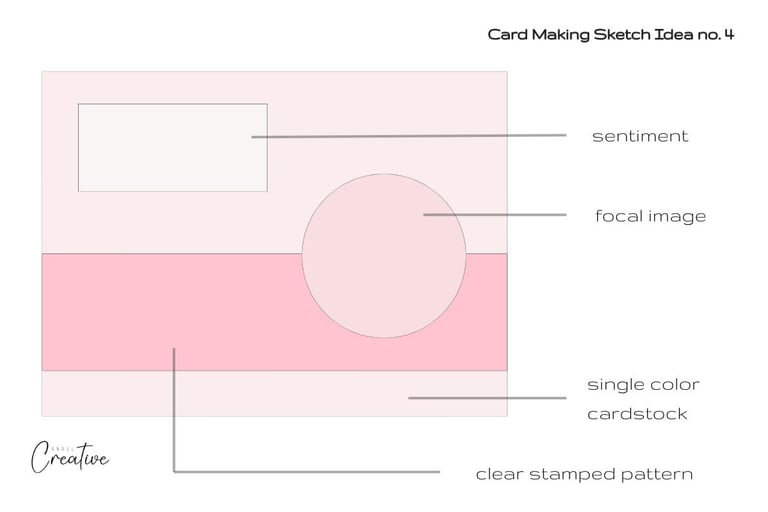card making template to make a handmade card with instructions