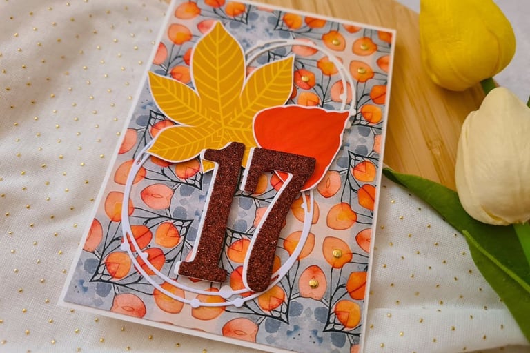 Ways to use patterned paper for cards