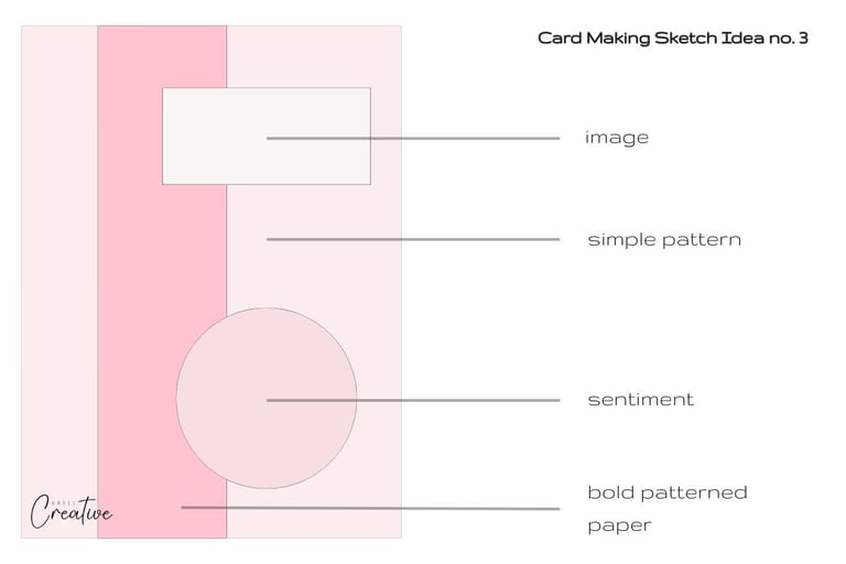 card making template to make a handmade card with instructions