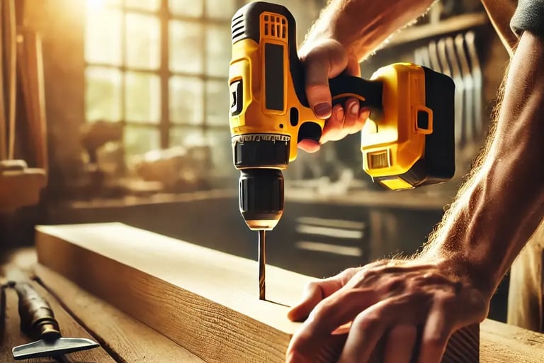 Bricolage à domicile à Belfort – utilisation d’une perceuse