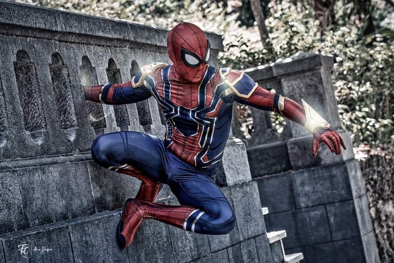 Personaggio cosplay supereroe