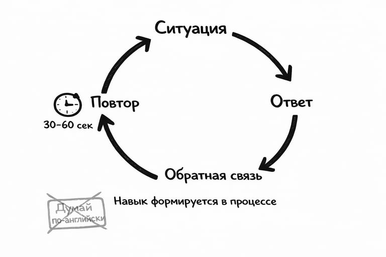 процесс формирования навыков английского языка