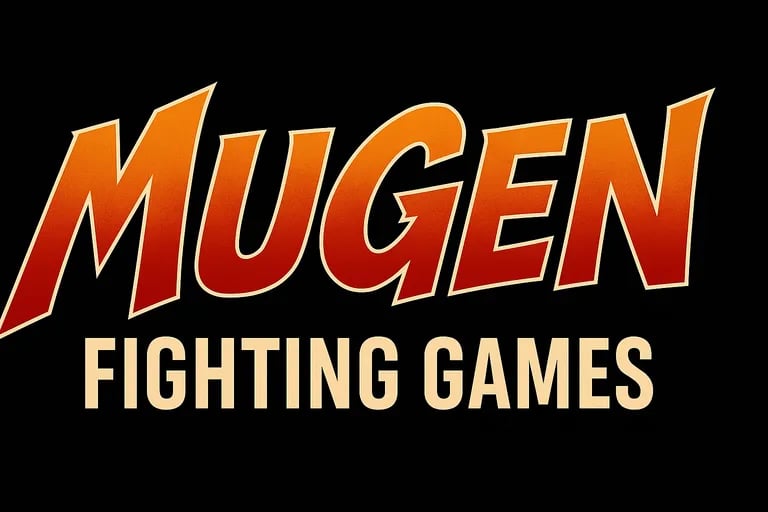 a mugen fighting games logo