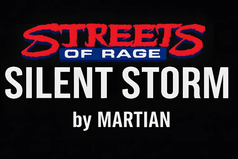 a street sign that says streets of rage silent storm