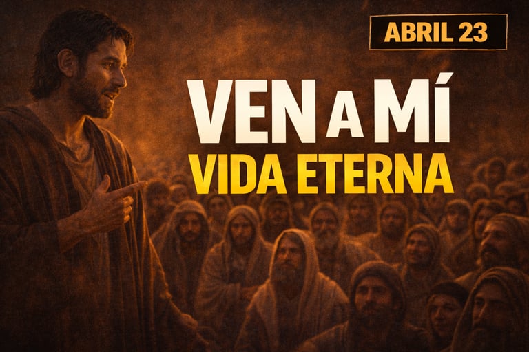 Evangelio de hoy JUEVES 23 de Abril de 2026