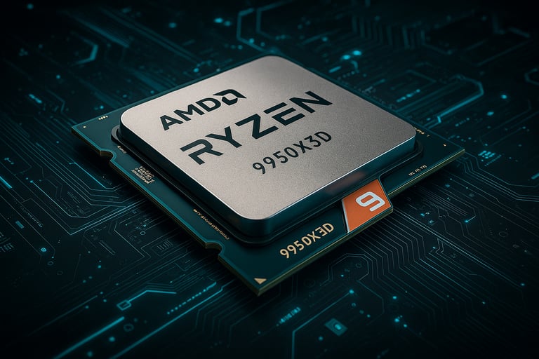 AMD Ryzen 9 9950X3D best gaming CPU 2025