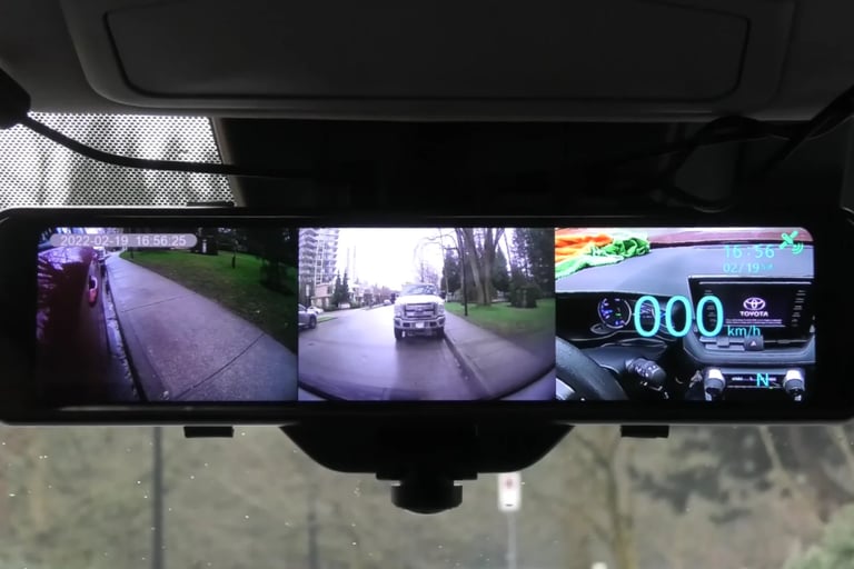 Dash camera for accident recording and driver protection