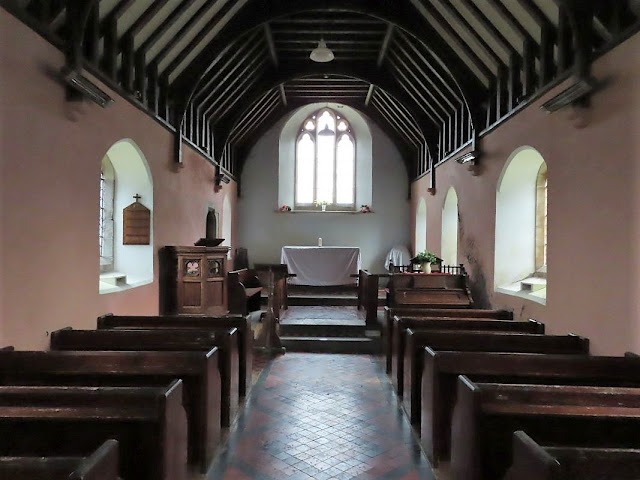 Interior of Llanfechan Church. Garth