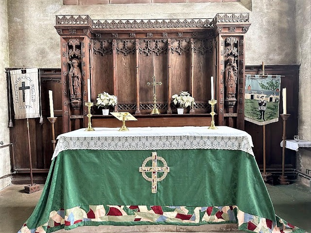 Interior of St Cadmarch's Church, Llangammarch Wells