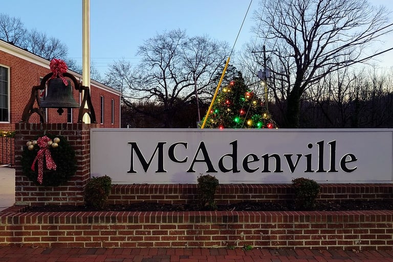 Main street McAdenville downtown