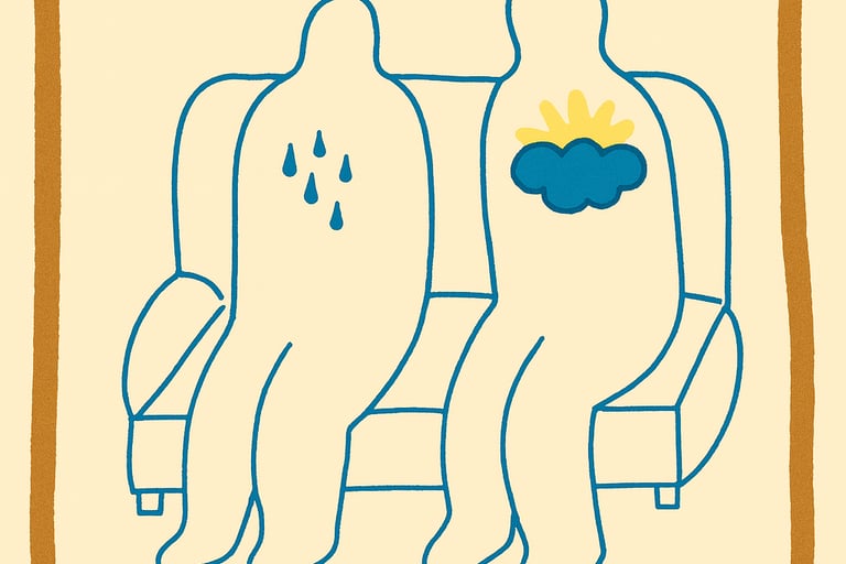 Dos personas en terapia