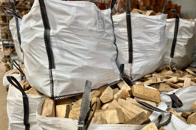 Bulk Bag Kiln Dried Firewood including oak, beech and ash