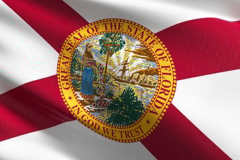 flag of the state of Florida and All Services Home Health Floridians #1 Choice for Home Health Care