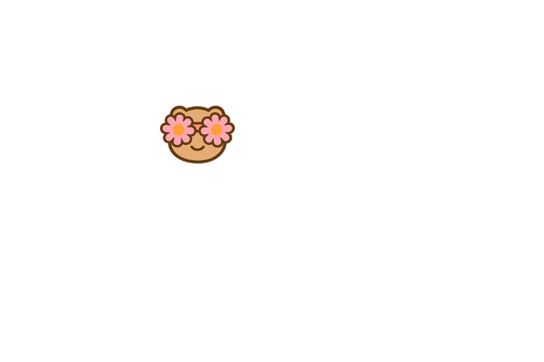 有兩個花花這個眼睛的 熊仔圖像 用來遮蓋學生的容貌來保障他們的私隱