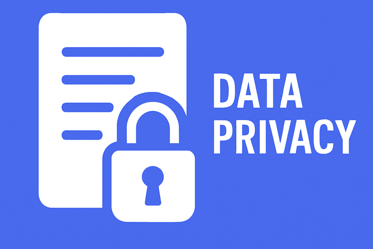 Document with lock icon representing data privacy and secure customer information for MS Car Removal