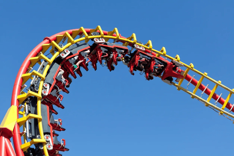 a roller coaster coasterer roller coasterer in a roller coaster