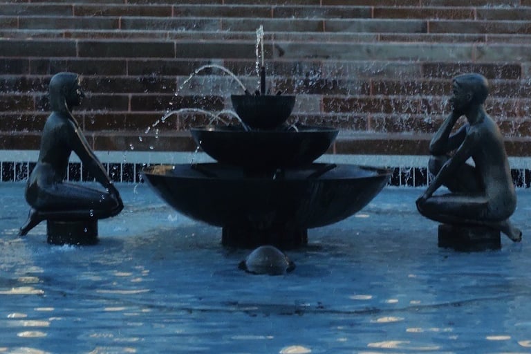 A Man and Woman showing improved SEO analytics