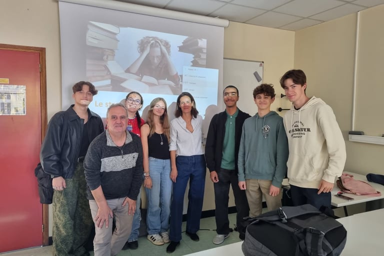 Atelier sur la gestion du stress en école supérieure à Toulouse