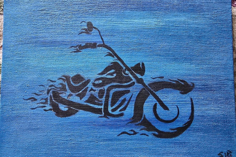 Custom made motorcycle
